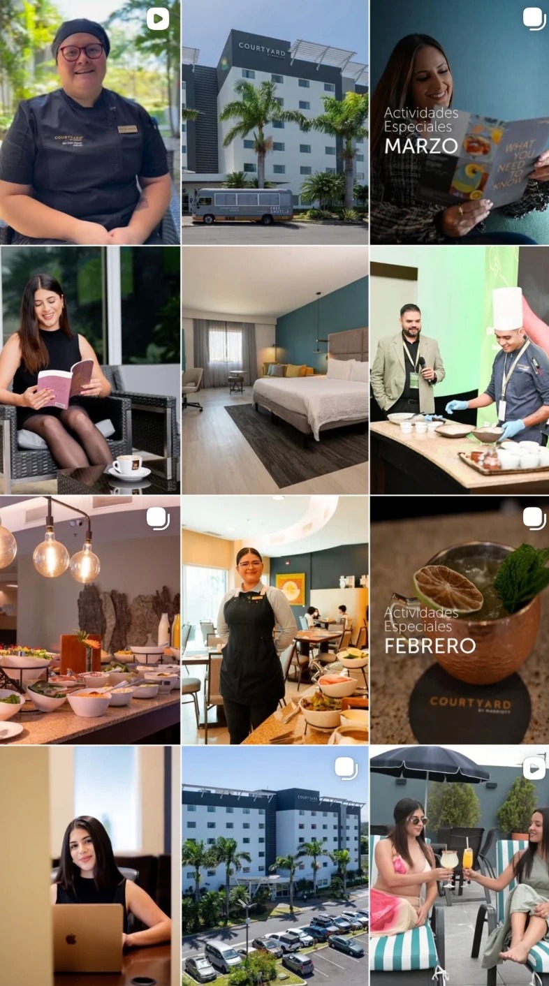Courtyard by Marriott, Coyol &mdash; content grid